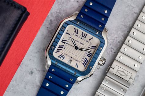 cartier watch blue.